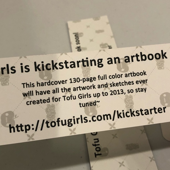 Kawaii Book Marks Set of Three Tofu Girls - Picture 4 of 8